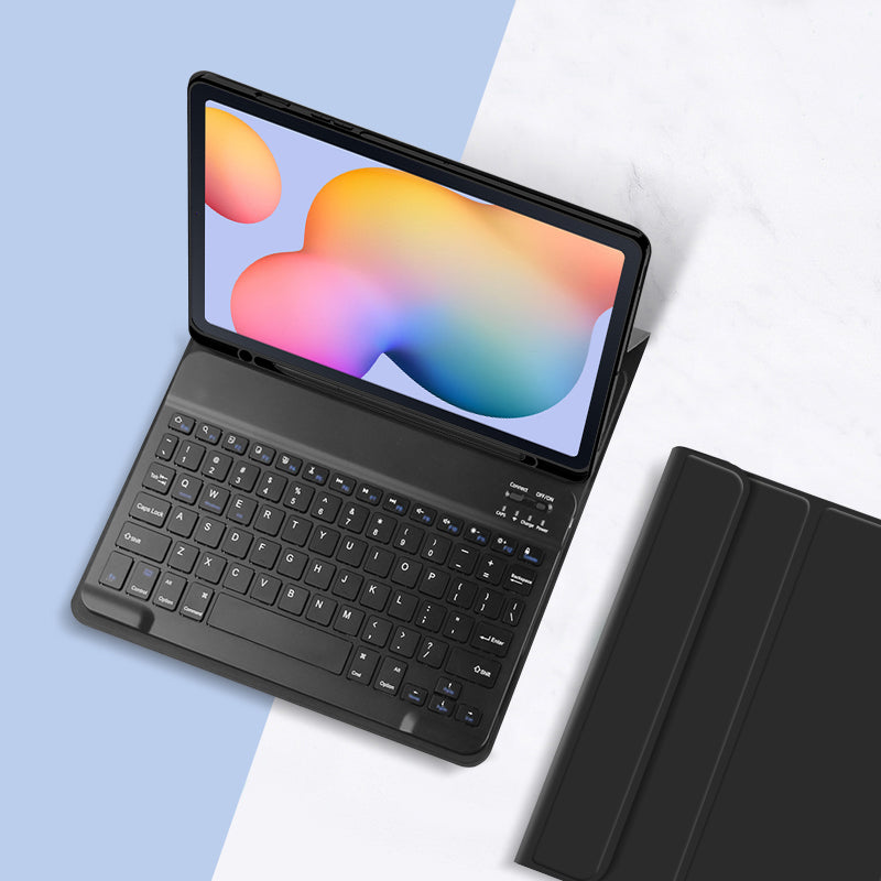 For Samsung Galaxy Tab S6 Lite PU Leather Stand Cover Pen Slot Tablet Case with Magnetic Detachable Keyboard (No Touchpad) For Samsung Galaxy Tab S6 Lite PU Leather Stand Cover Pen Slot Tablet Case with Magnetic Detachable Keyboard (No Touchpad)